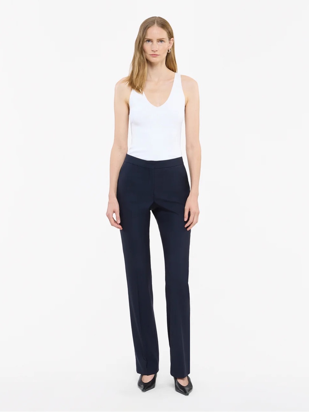 Another Tomorrow 100% Wool Classic Trousers